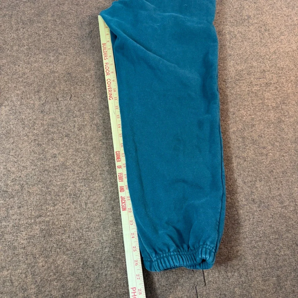 The North Face Mens Fine Alpine Joggers Teal Green Fleece Sweatpants Size M 2752